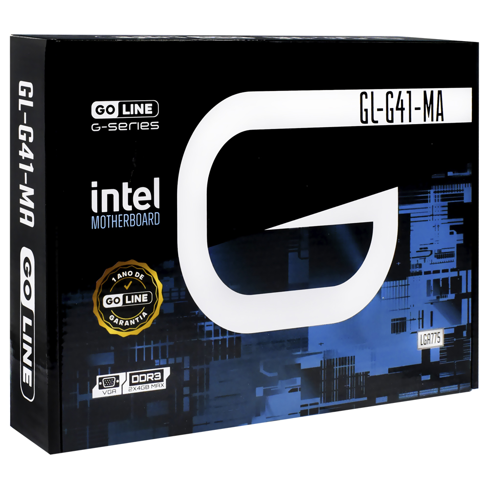 Placa Mãe GoLine GL-G41-MA Socket LGA 775 / VGA / DDR3