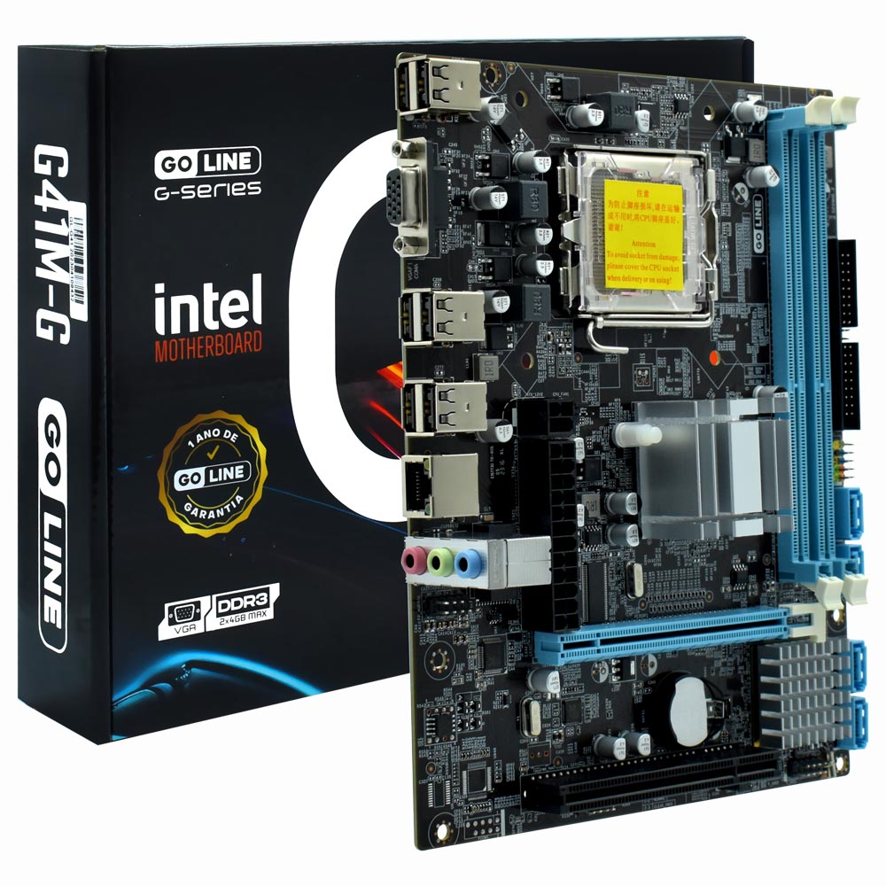 Placa Mãe GoLine GL-G41M-G Socket LGA 775 / VGA / DDR3