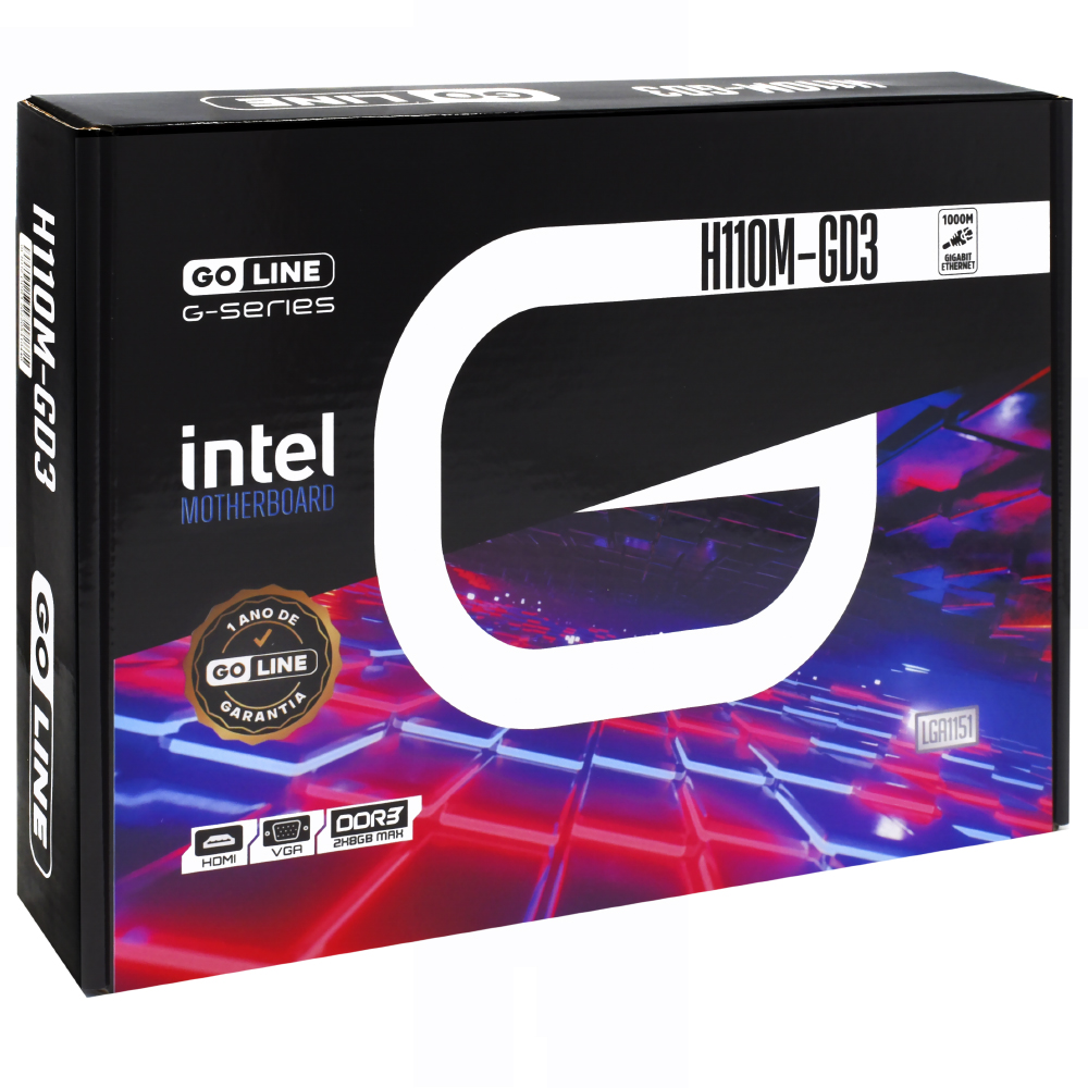 Placa Mãe GoLine GL-H110M-GD3 Socket LGA 1151 / VGA / DDR3