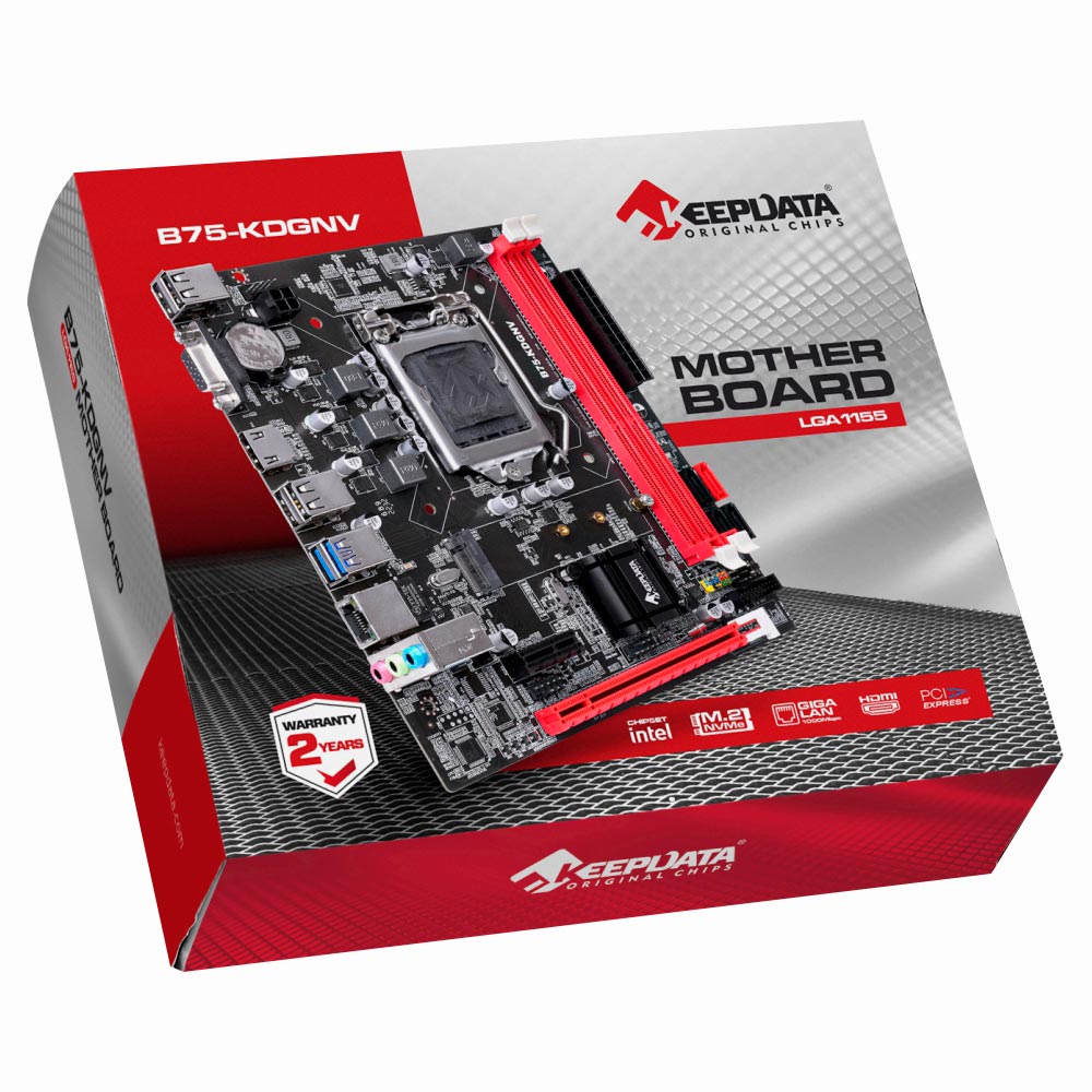 Placa Mãe Keepdata B75-KDGNV Socket LGA 1155 / VGA / DDR3