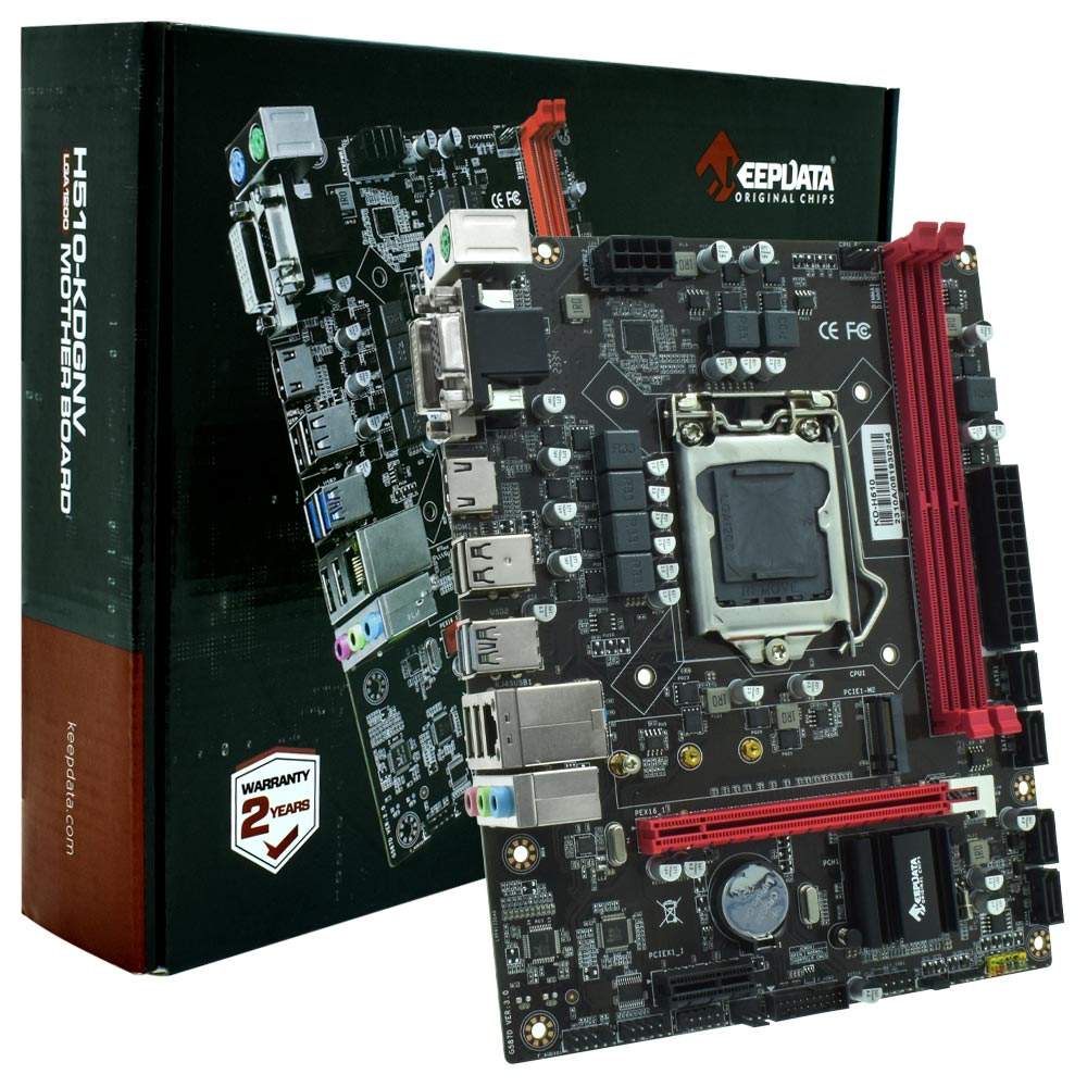 Placa Mãe Keepdata H510-KDGNV Socket LGA 1200 / VGA / DDR4