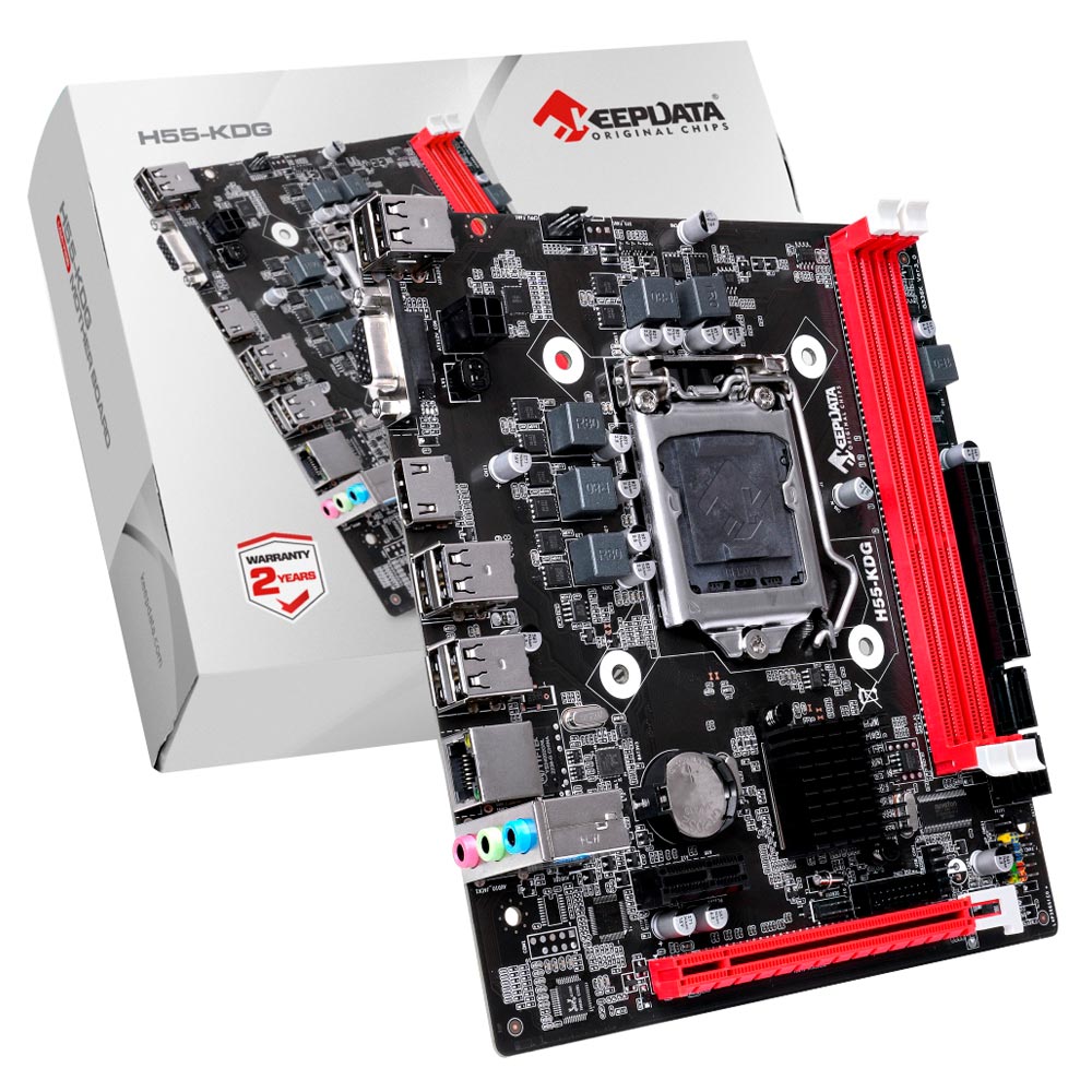 Placa Mãe Keepdata H55-KDG Socket LGA 1156 / VGA / DDR3