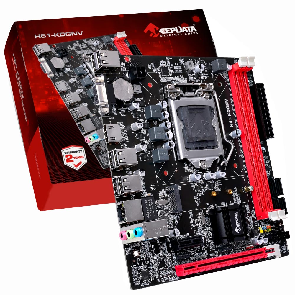 Placa Mãe Keepdata H61-KDGNV Socket LGA 1155 / VGA / DDR3