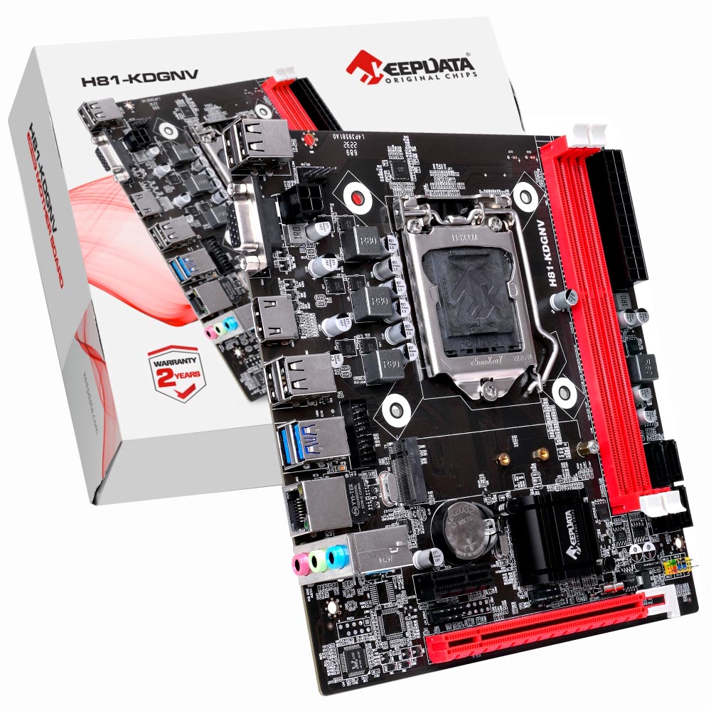 Placa Mãe Keepdata H81-KDGNV Socket LGA 1150 / VGA / DDR3