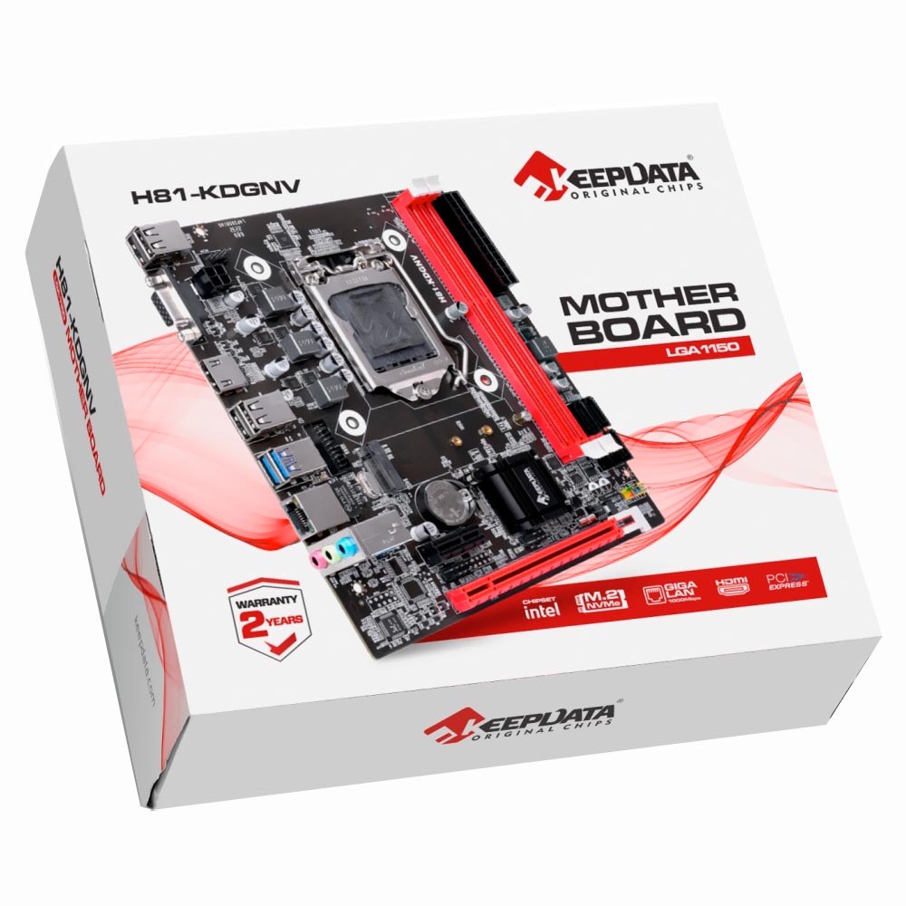 Placa Mãe Keepdata H81-KDGNV Socket LGA 1150 / VGA / DDR3