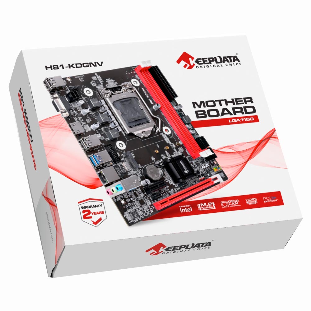 Placa Mãe Keepdata H81-KDGNV Socket LGA 1150 / VGA / DDR3