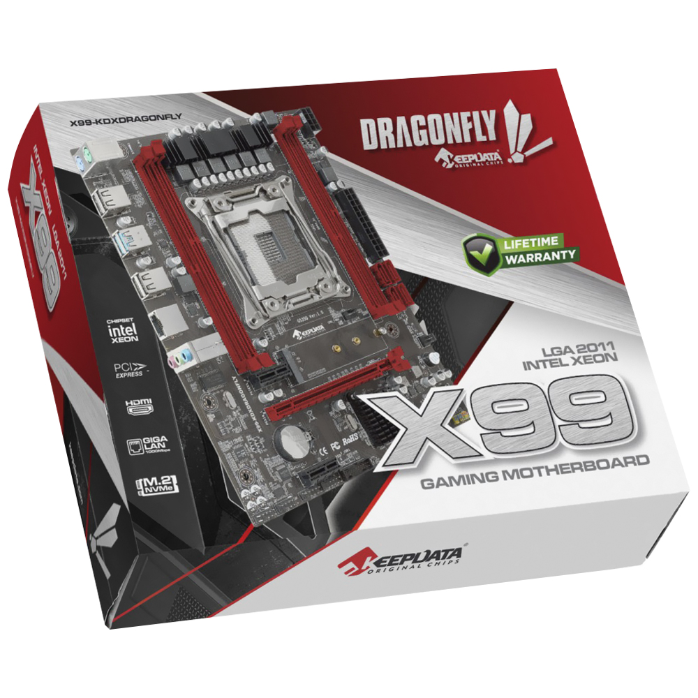 Placa Mãe Keepdata X99-KDXDRAGONFLY Socket LGA 2011-V3 / DDR4