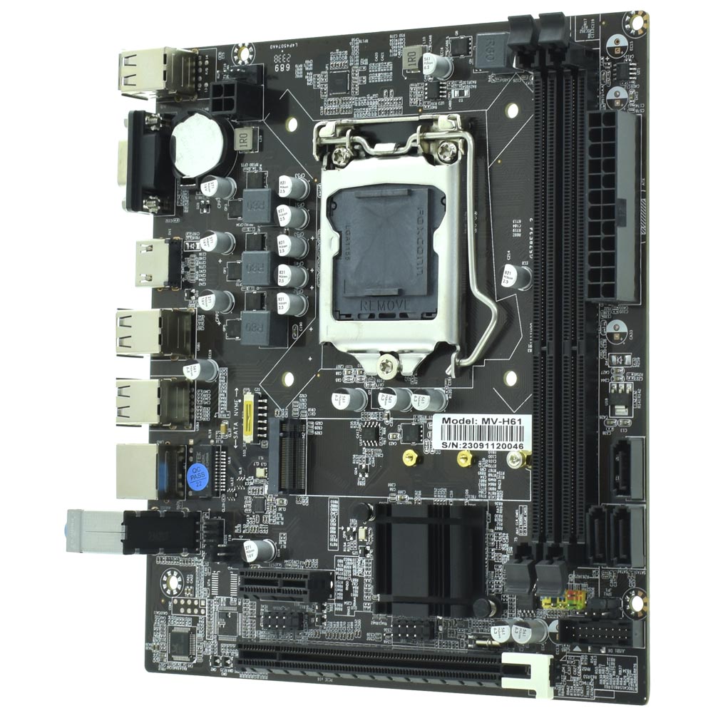 Placa Mãe Macrovip MV-H61 Socket LGA 1155 / VGA / DDR3