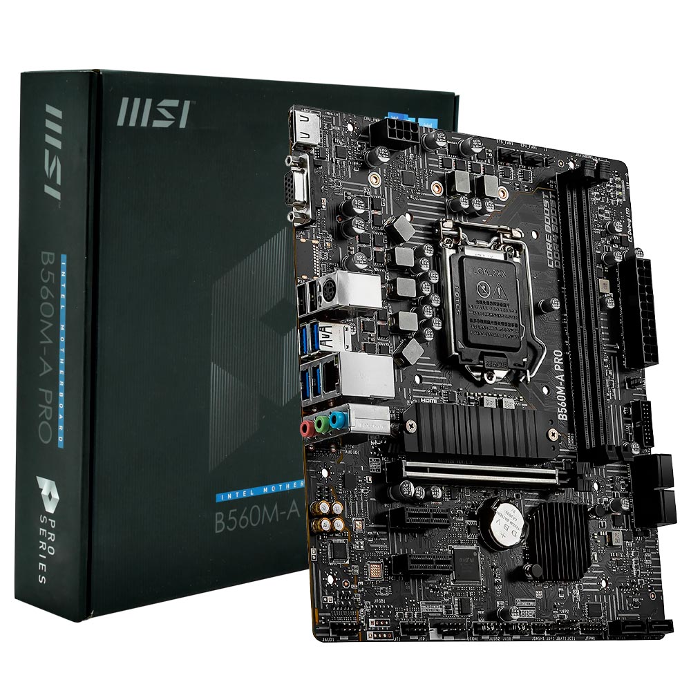 Placa Mãe MSI B560M-A Pro Series Socket LGA 1200 / VGA / DDR4  