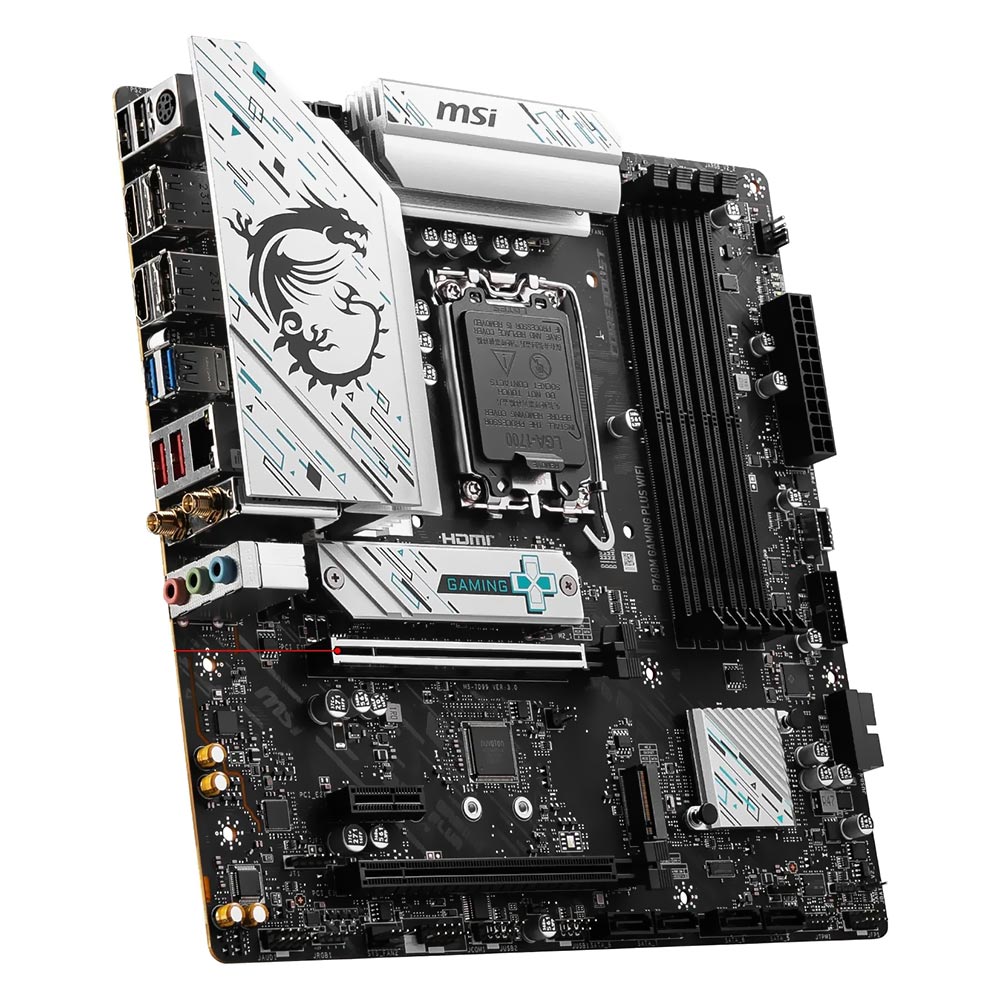 Placa Mãe MSI B760M Gaming Plus Wi-Fi Socket LGA 1700 / DDR5