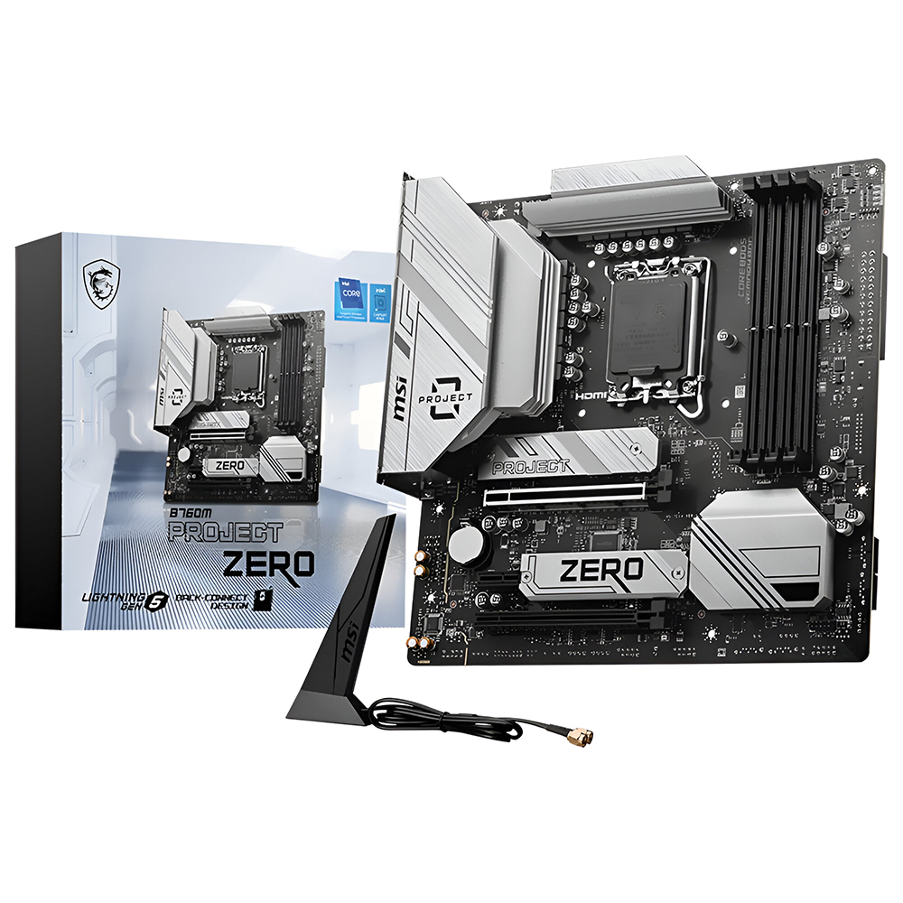 Placa Mãe MSI B760M Project Zero Socket LGA 1700 / DDR5