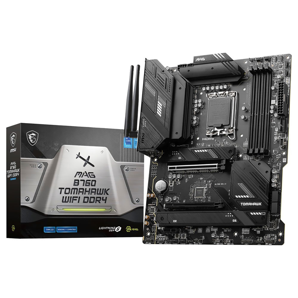 Placa Mãe MSI MAG B760 Tomahawk Wi-Fi DDR4 Socket LGA 1700 / DDR4