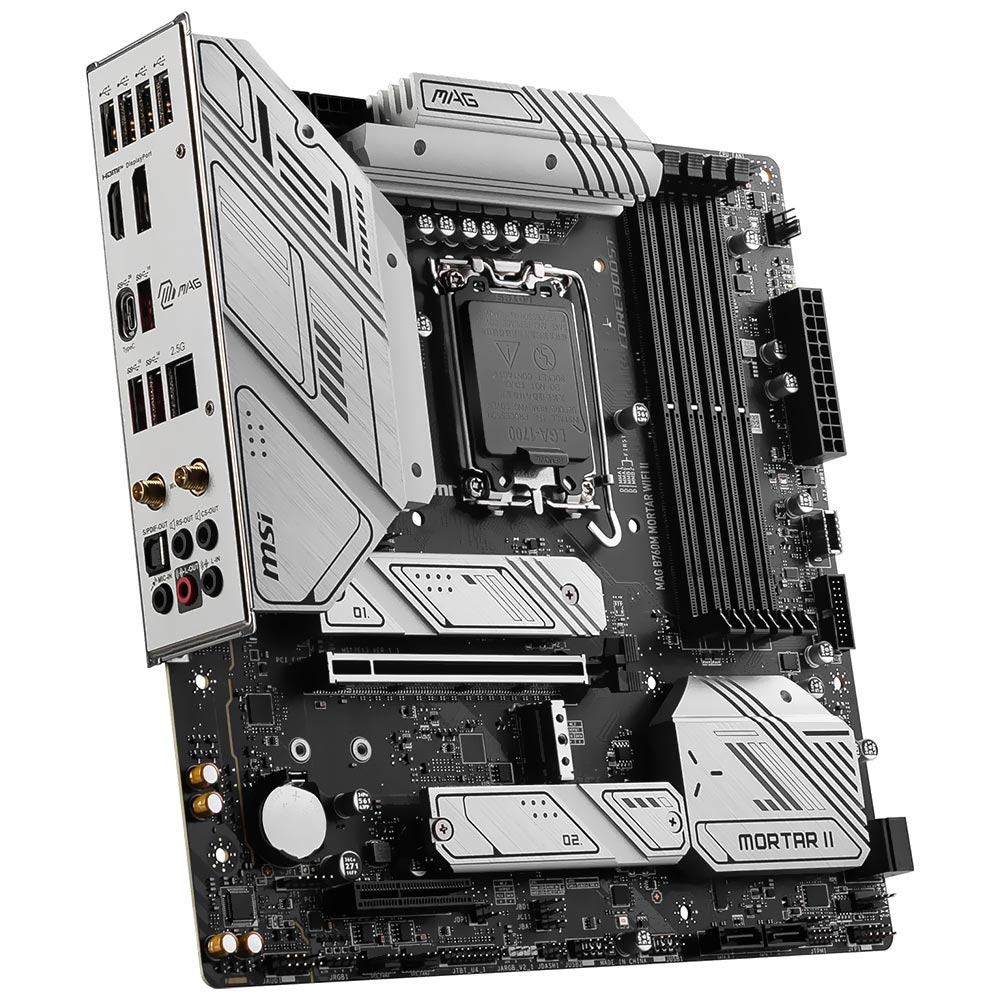 Placa Mãe MSI MAG B760M Mortar Wi-Fi II Socket LGA 1700 / DDR5