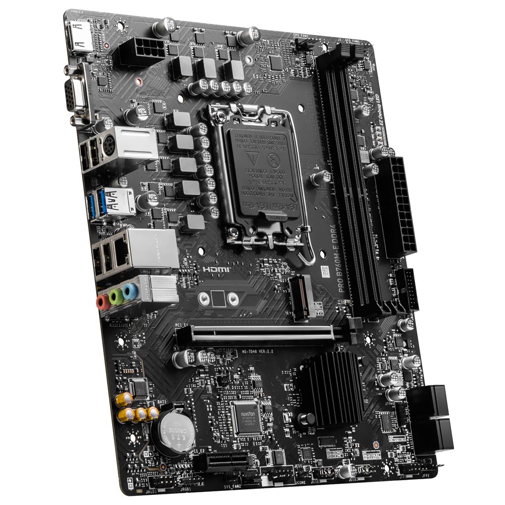 Placa Mãe MSI Pro B760M-E DDR4 Socket LGA 1700 / DDR4