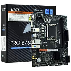 Placa Mãe MSI Pro B760M-E Socket LGA 1700 / VGA / DDR5