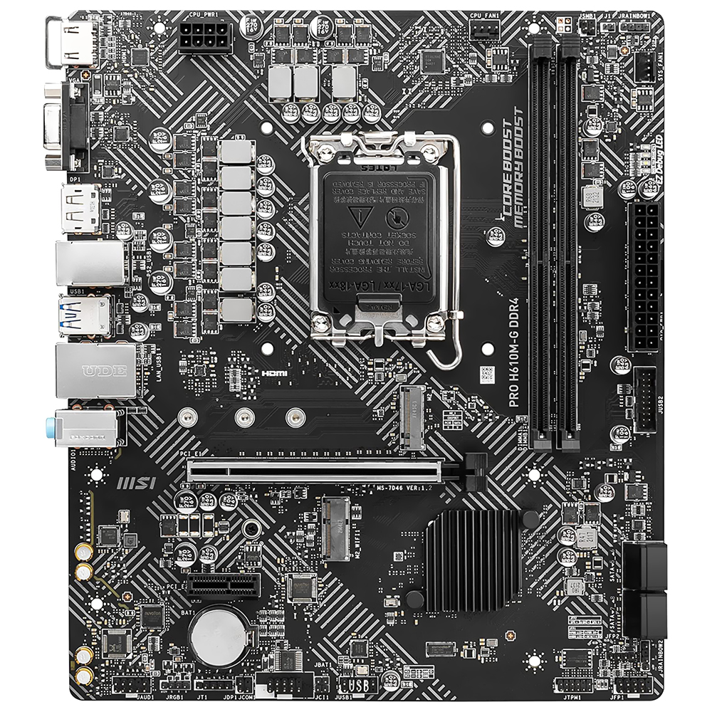 Placa Mãe MSI Pro H610M-G DDR4 Socket LGA 1700 / VGA / DDR4