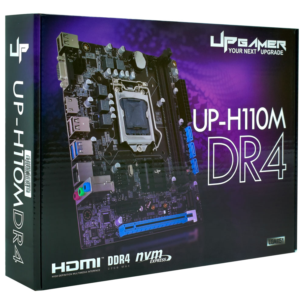 Placa Mãe Up Gamer UP-H110MDR4 Socket LGA 1151 / VGA / DDR4