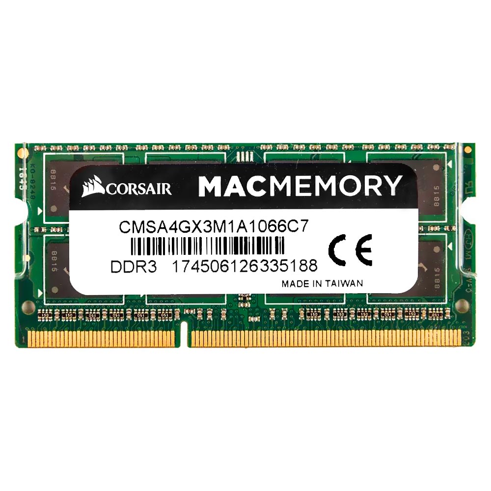 Memória RAM para MacBook Corsair DDR3 4GB 1066MHz - CMSA4GX3M1A1066C7 ...