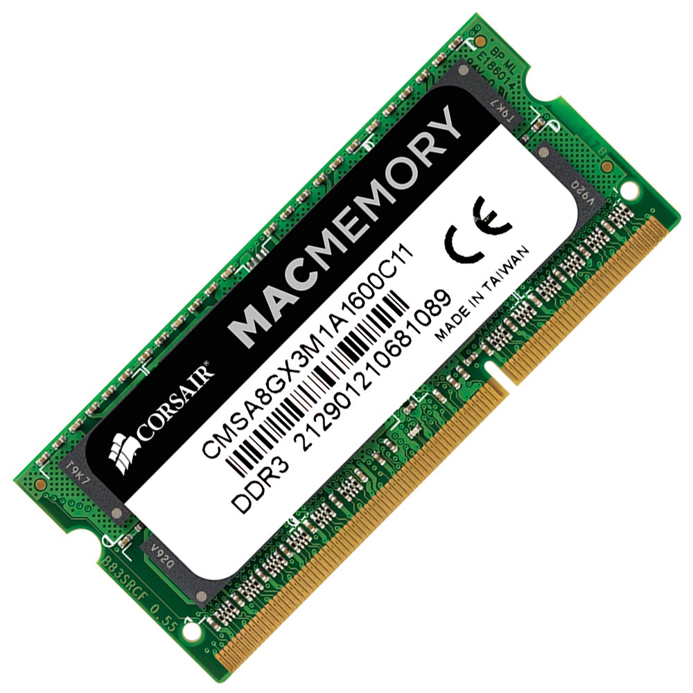 Memória RAM para MacBook Corsair DDR3L 8GB 1600MHz - CMSA8GX3M1A1600C11