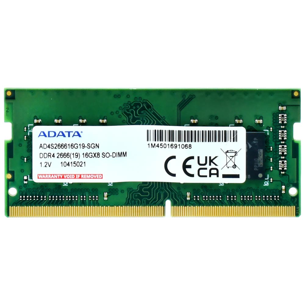 Memória RAM para Notebook ADATA DDR4 16GB 2666MHz - AD4S266616G19-SGN