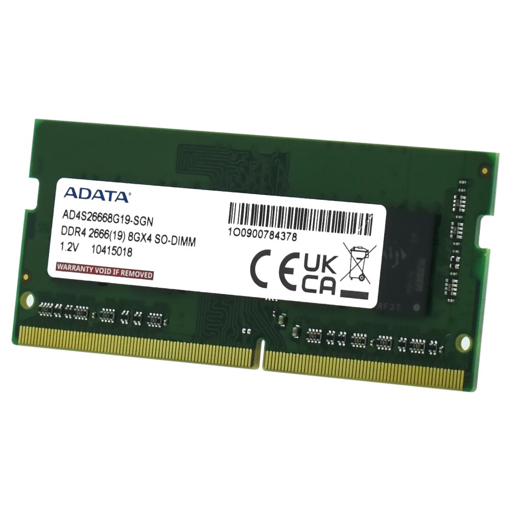 Memória RAM para Notebook ADATA DDR4 8GB 2666MHz - AD4S26668G19-SGN