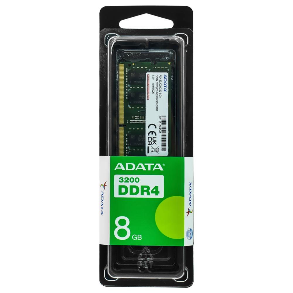 Memória RAM para Notebook ADATA DDR4 8GB 3200MHz - AD4S32008G22-SGN
