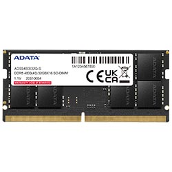 Memória RAM para Notebook ADATA DDR5 32GB 4800MHz - AD5S480032G-S