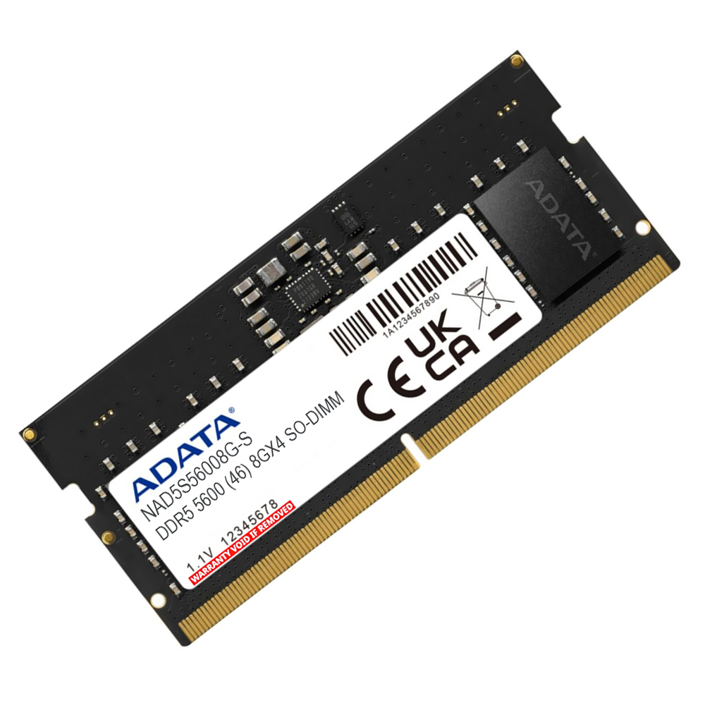 Memória RAM para Notebook ADATA DDR5 8GB 5600MHz - AD5S56008G-S