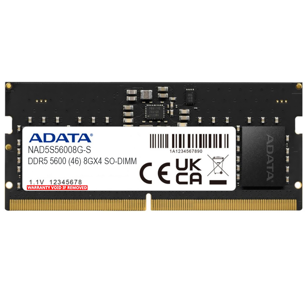 Memória RAM para Notebook ADATA DDR5 8GB 5600MHz - AD5S56008G-S