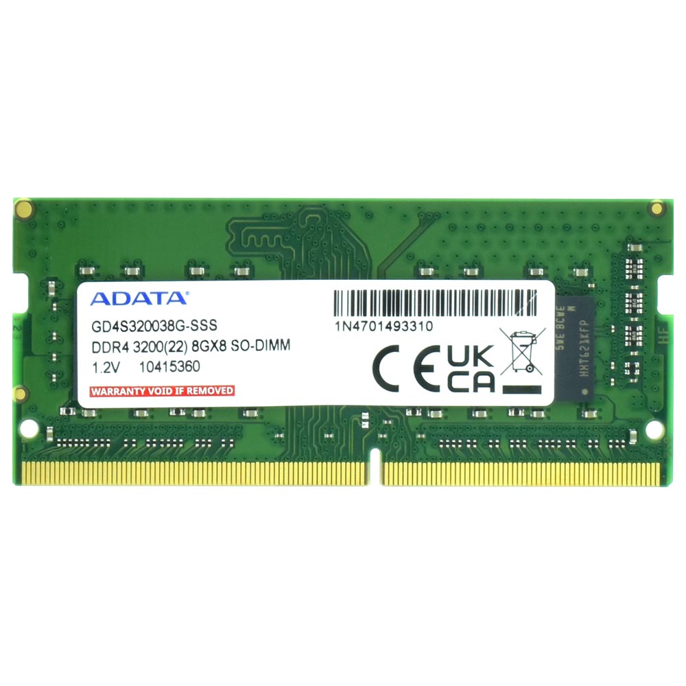 Memória RAM para Notebook ADATA Gold DDR4 8GB 3200MHz - GD4S320038G-SSS