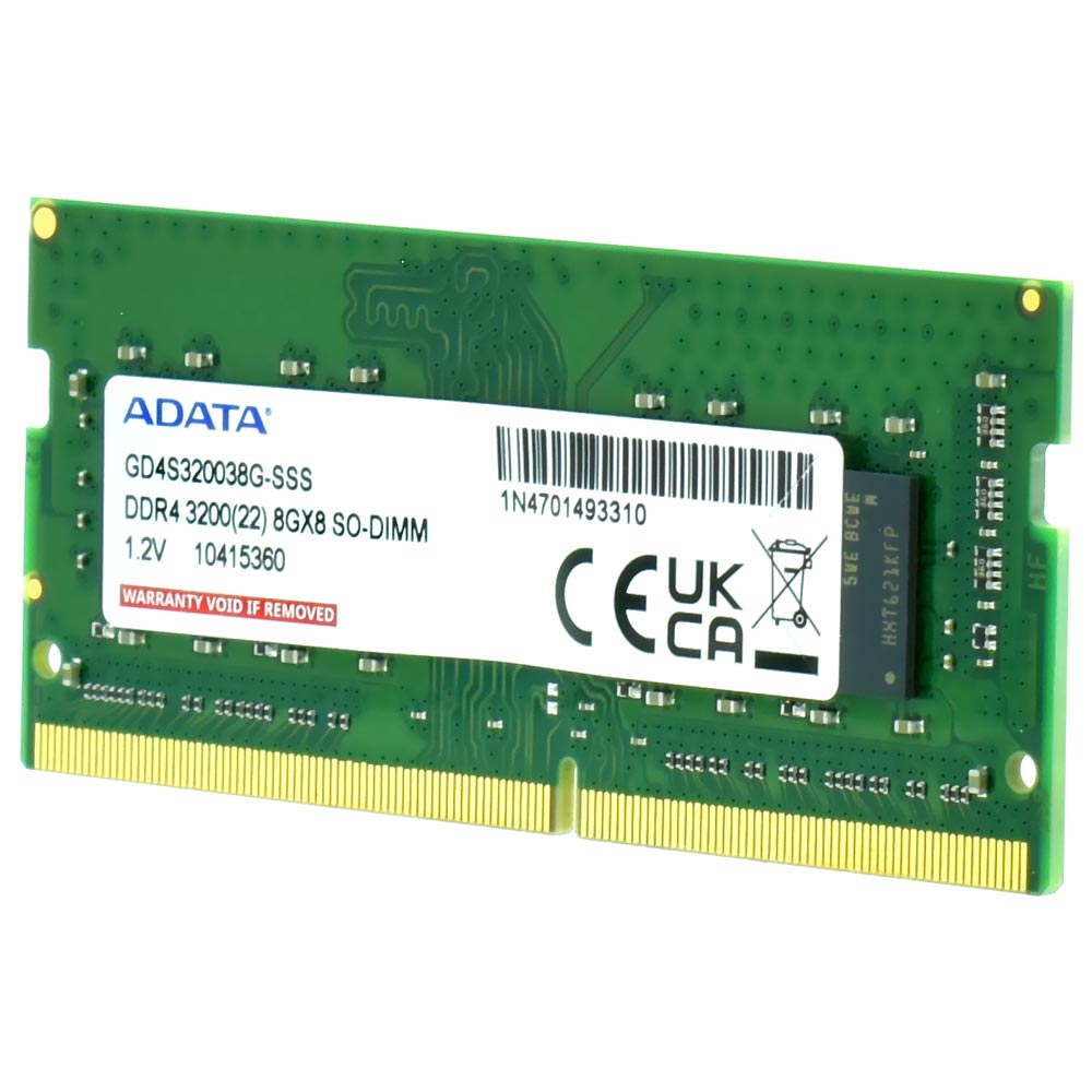 Memória RAM para Notebook ADATA Gold DDR4 8GB 3200MHz - GD4S320038G-SSS
