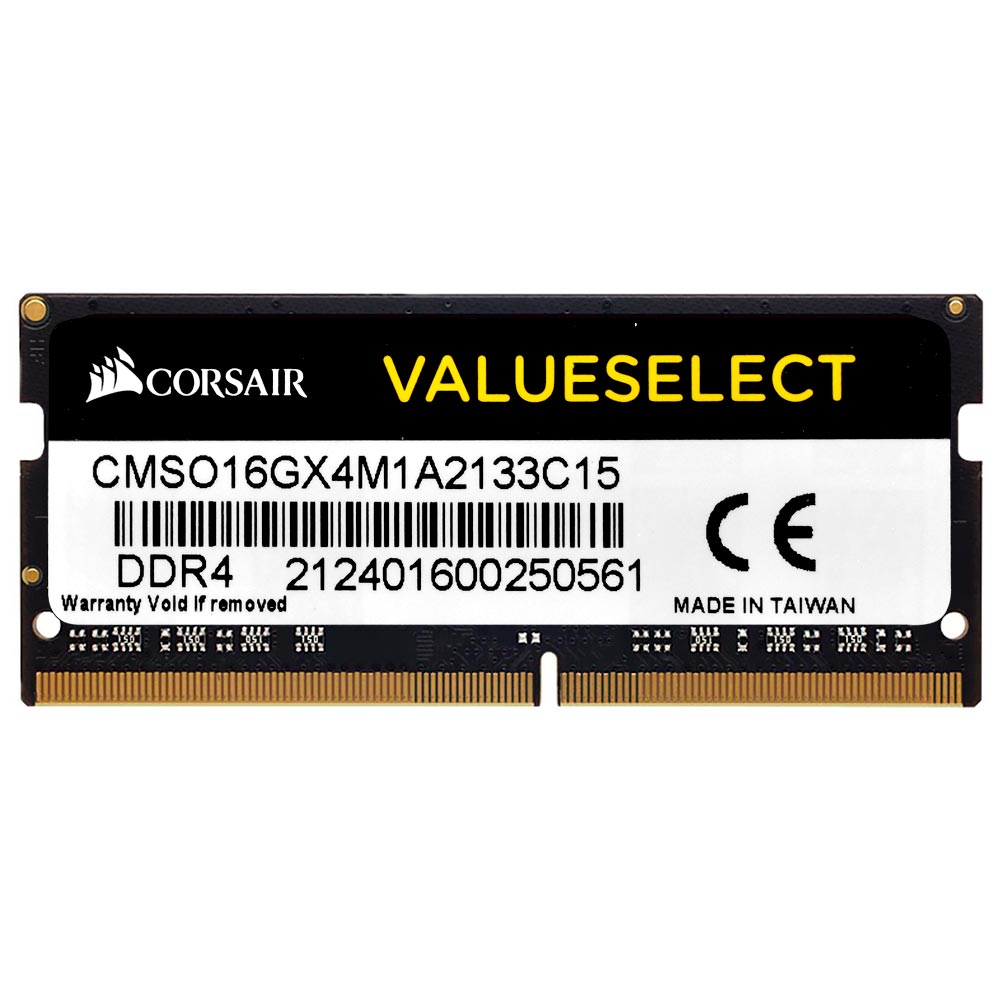 Memória RAM para Notebook Corsair Value Select DDR4 16GB 2133MHz - CMS016GX4M1A2133C15  