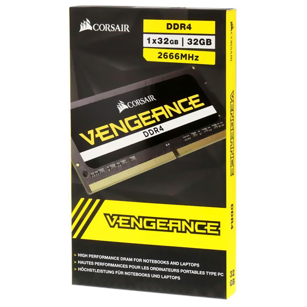 Memória RAM para Notebook Corsair Vengeance DDR4 32GB 2666MHz - CMSX32GX4M1A2666C18