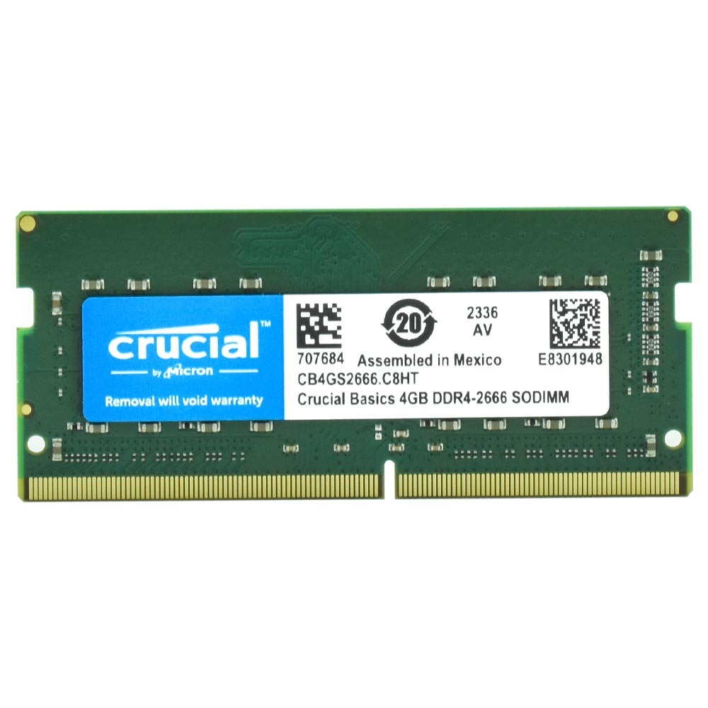 Memória RAM para Notebook Crucial DDR4 4GB 2666MHz - CB4GS2666