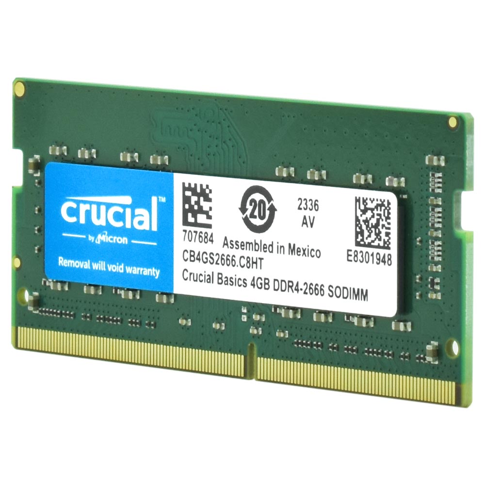 Memória RAM para Notebook Crucial DDR4 4GB 2666MHz - CB4GS2666