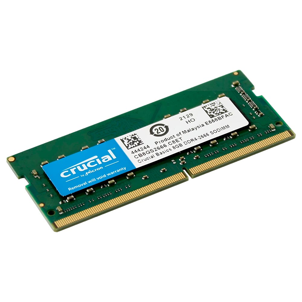 Memória RAM para Notebook Crucial DDR4 8GB 2666MHz - CB8GS2666