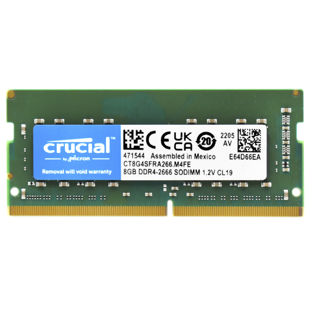 Memória RAM para Notebook Crucial DDR4 8GB 2666MHz - CT8G4SFRA266