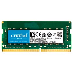Memória RAM para Notebook Crucial DDR4 8GB 3200MHz - CT8G4SFRA32A