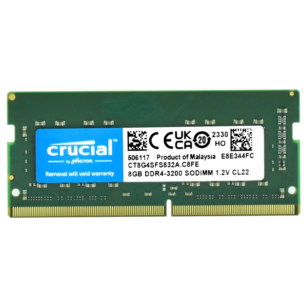 Memória RAM para Notebook Crucial DDR4 8GB 3200MHz - CT8G4SFS832A