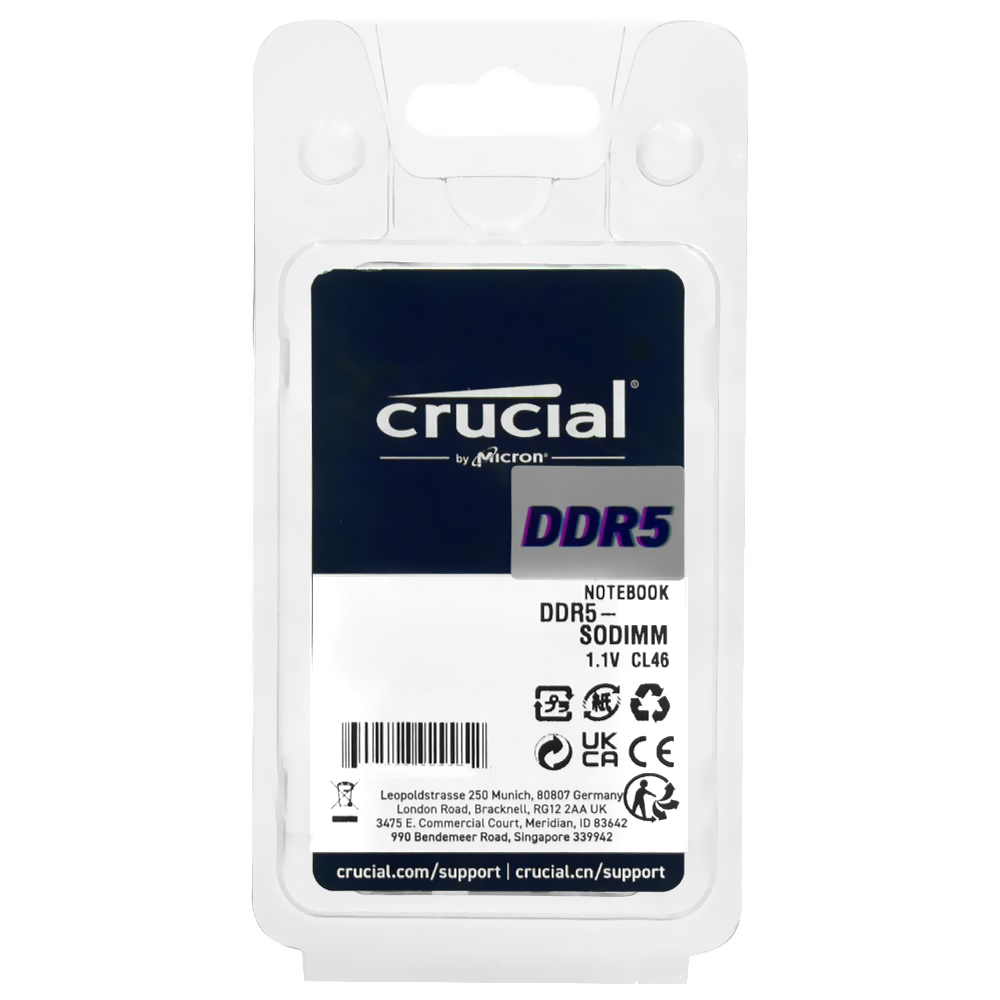 Memória RAM para Notebook Crucial DDR5 32GB 5200MHz - CT16G52C42S5