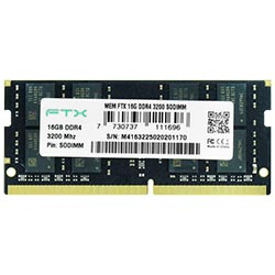 Memória RAM para Notebook FTX DDR4 16GB 3200MHz - 111696