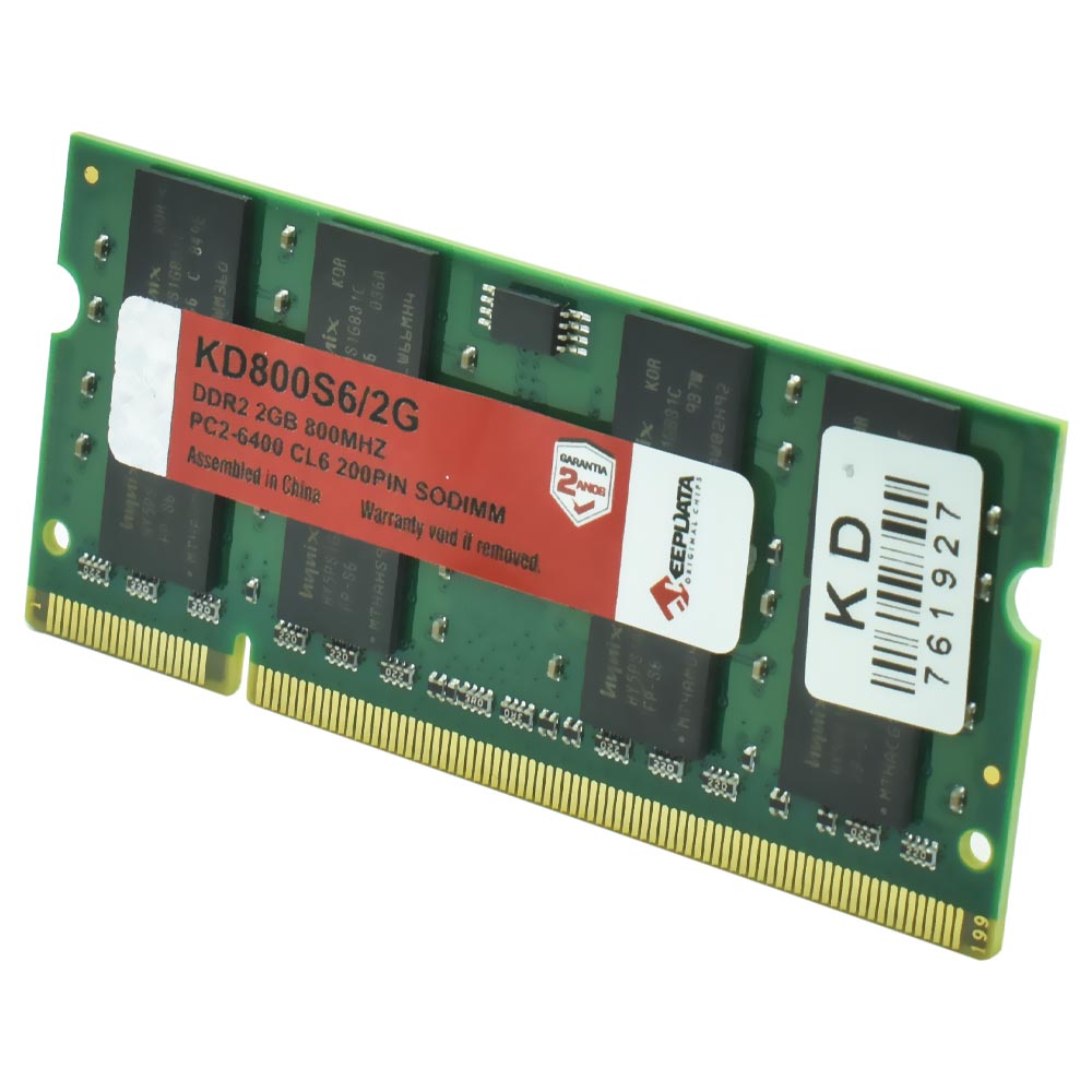 Memória RAM para Notebook Keepdata DDR2 2GB 800MHz - KD800S6/2G