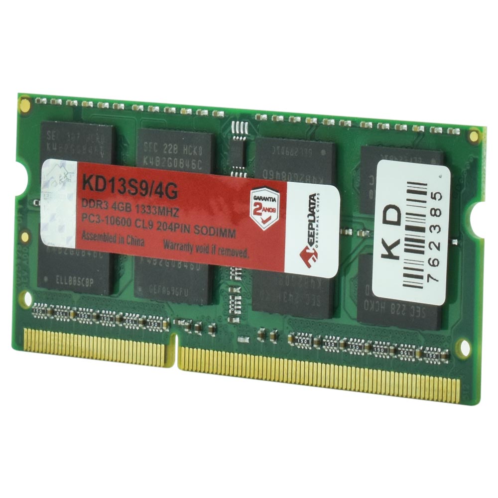 Memória RAM para Notebook Keepdata DDR3 4GB 1333MHz - KD13S9/4G