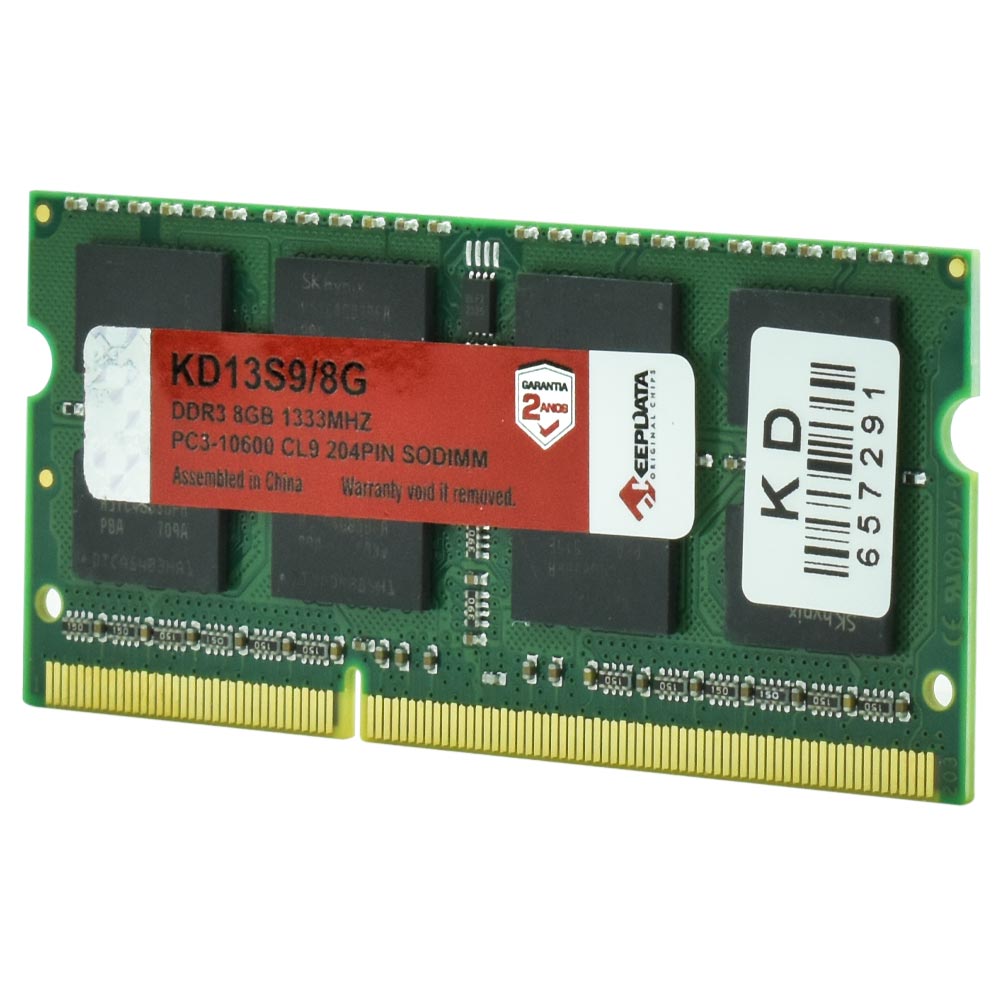 Memória RAM para Notebook Keepdata DDR3 8GB 1333MHz - KD13S9/8G