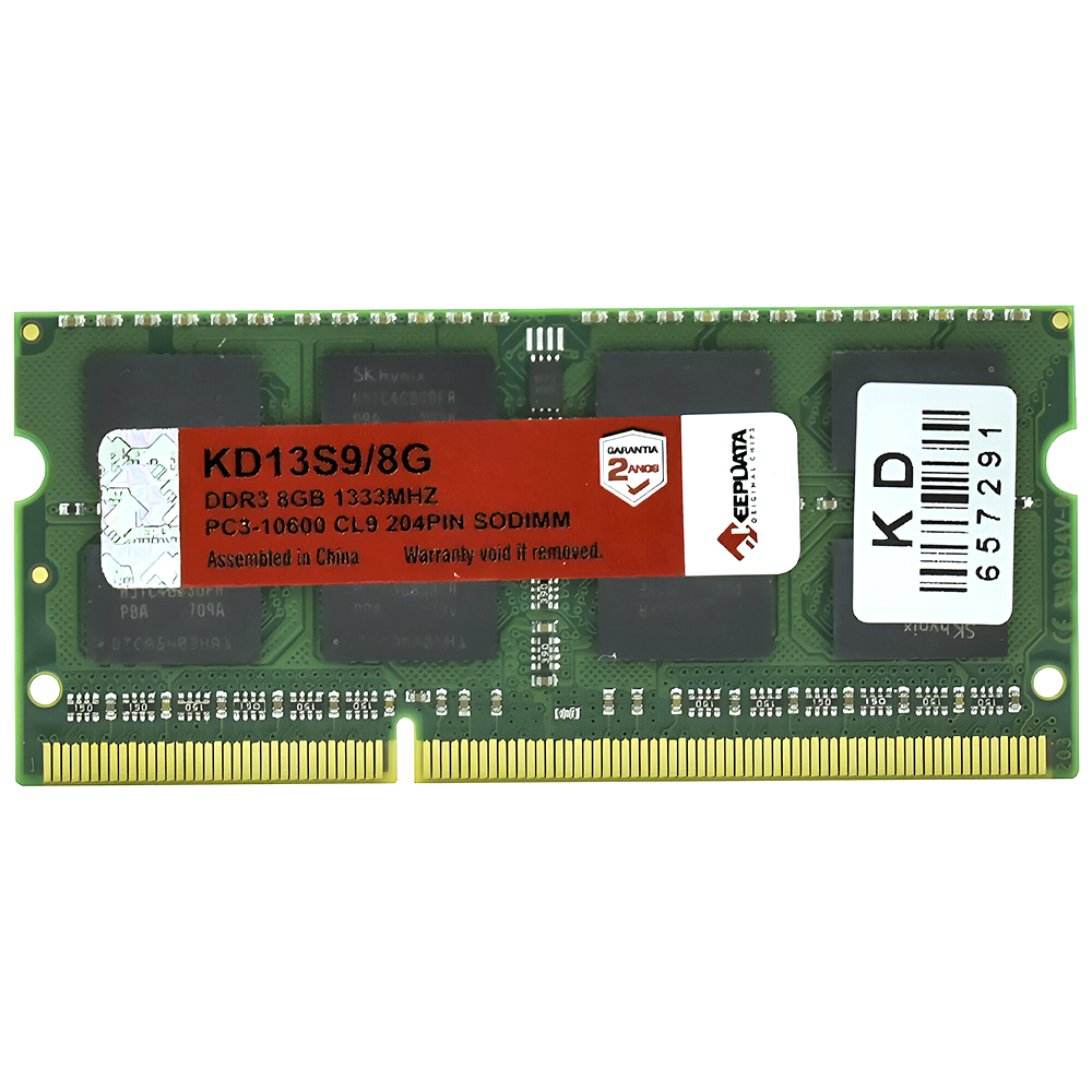 Memória RAM para Notebook Keepdata DDR3 8GB 1333MHz - KD13S9/8G