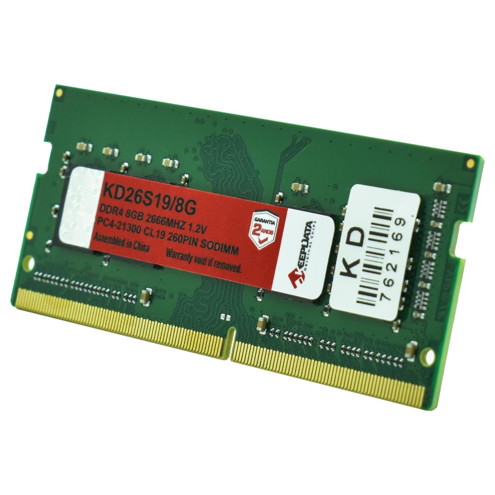 Memória RAM para Notebook Keepdata DDR4 8GB 2666MHz - KD26S19/8G