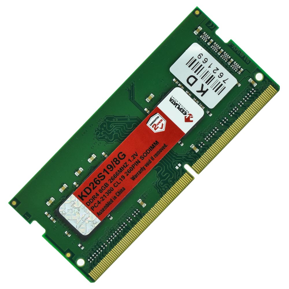 Memória RAM para Notebook Keepdata DDR4 8GB 2666MHz - KD26S19/8G