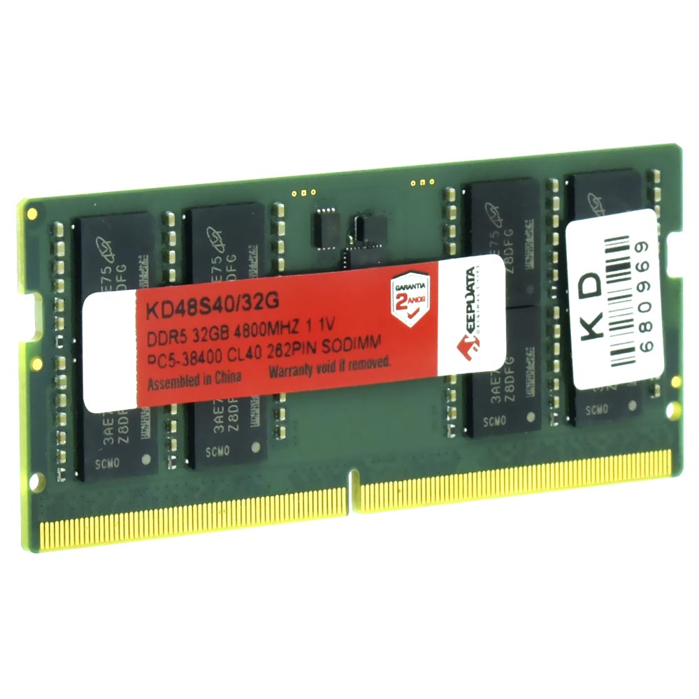 Memória RAM para Notebook Keepdata DDR5 32GB 4800MHz - KD48S40/32G