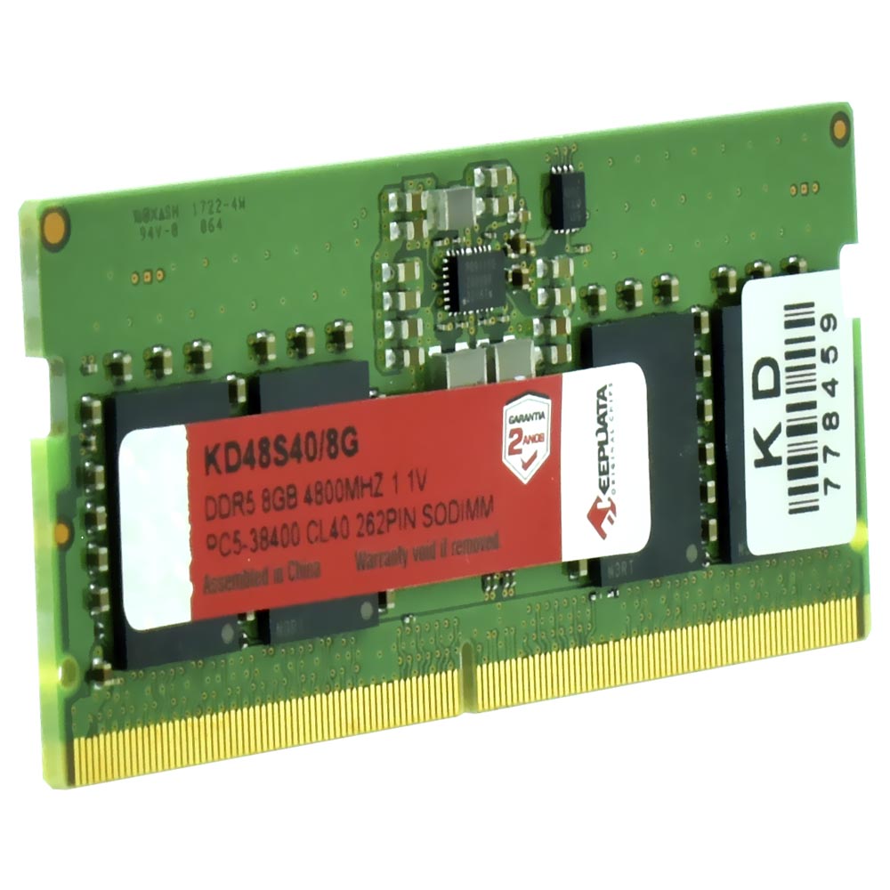 Memória RAM para Notebook Keepdata DDR5 8GB 4800MHz - KD48S40/8G