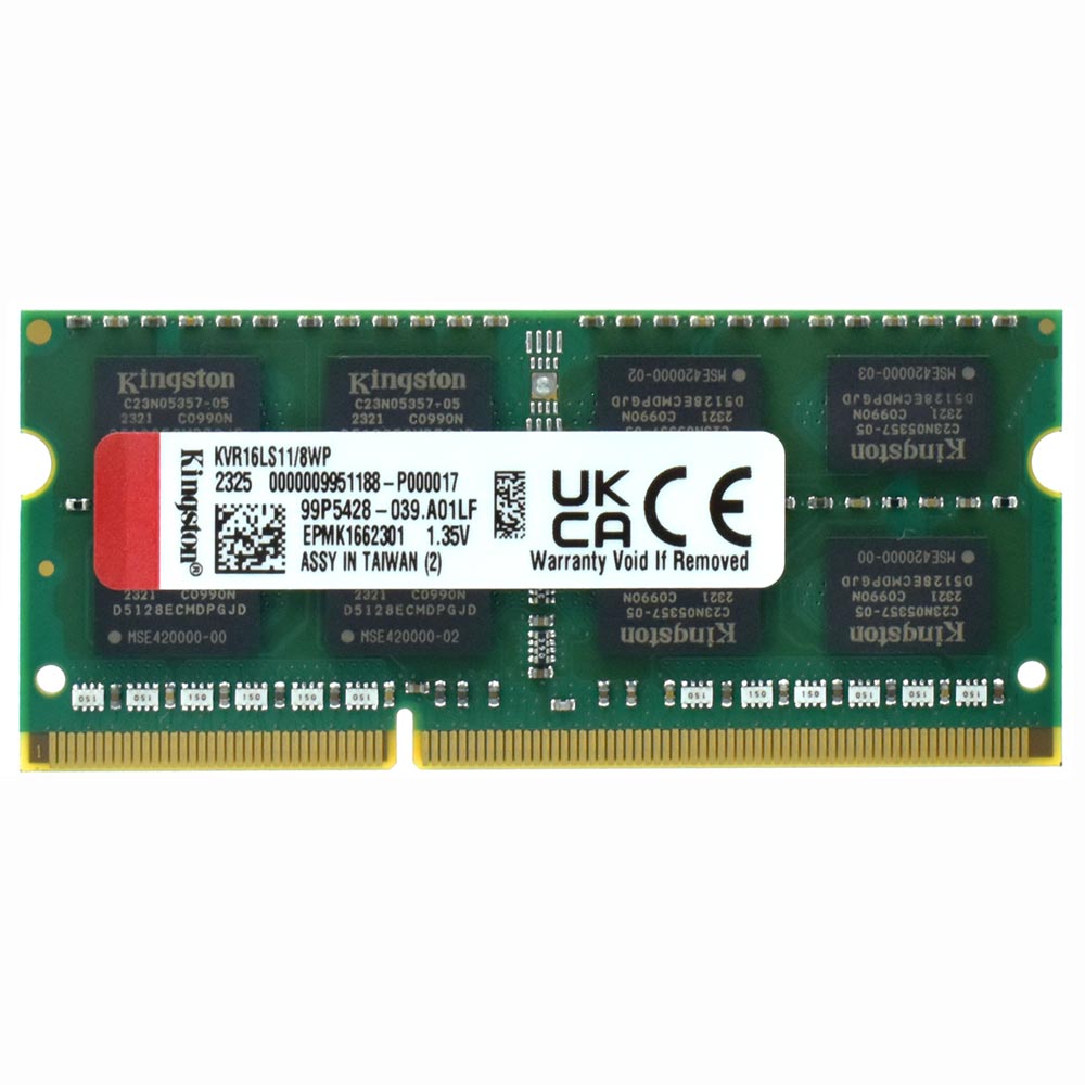 Memória RAM para Notebook Kingston DDR3L 8GB 1600MHz - KVR16LS11/8WP